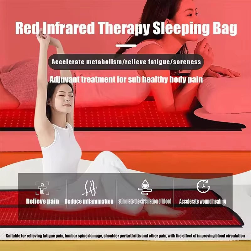 Custom LED 660Nm 850Nm Red Light Sleeping Bag Home Use Full Body Red Light Therapy Sleeping Bag